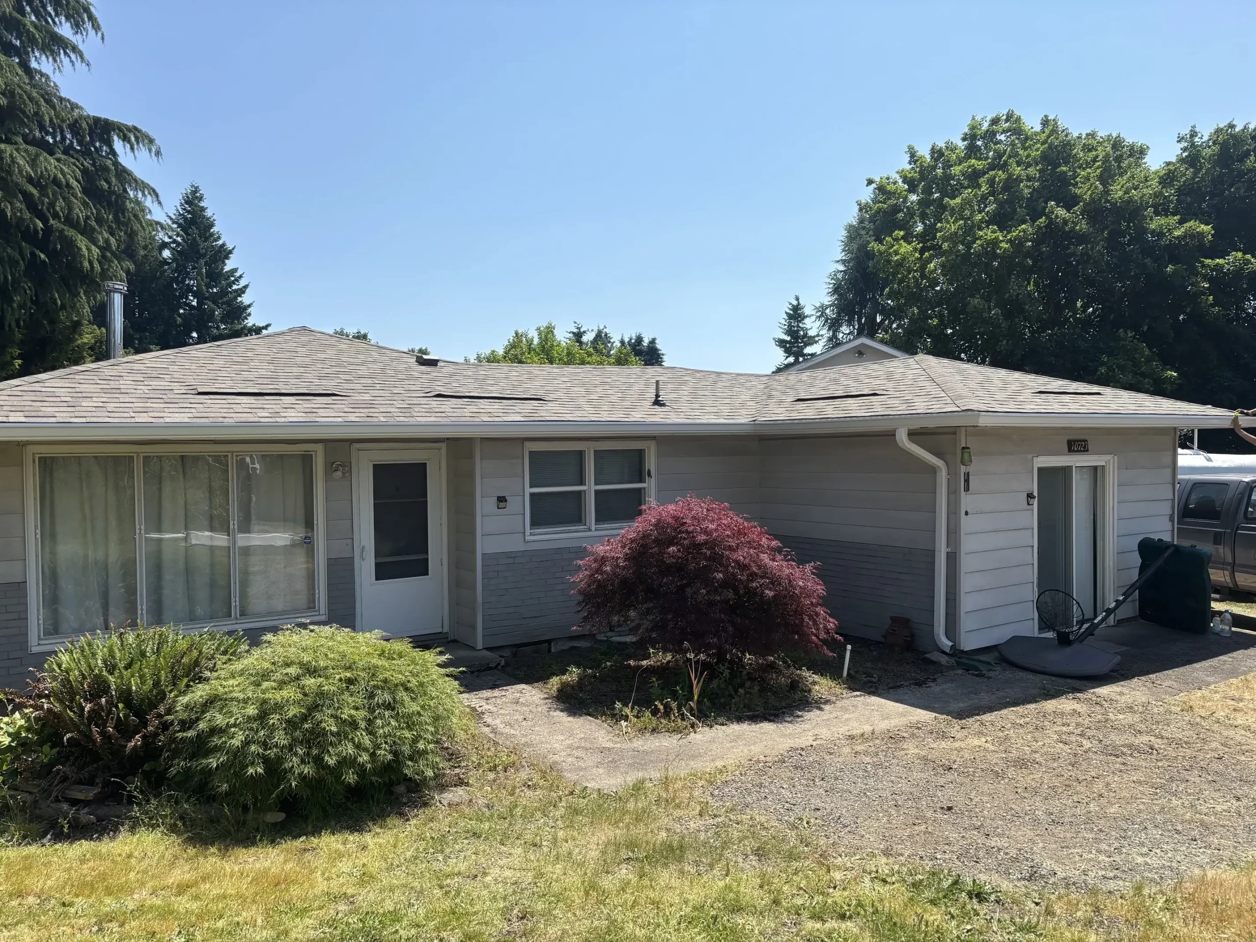 home after gutter installation